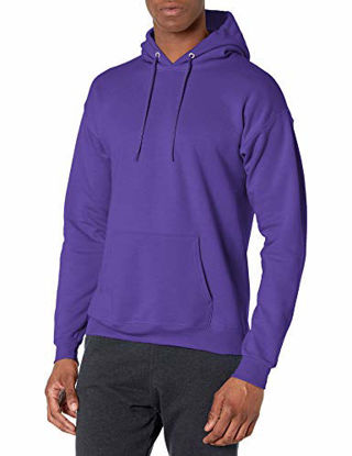 Picture of Hanes Men's Pullover Ecosmart Fleece Hooded Sweatshirt, purple, 4X Large