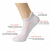 Picture of CelerSport Cushion No Show Tab Athletic Running Socks for Men and Women (6 Pairs),XL, White