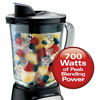 Picture of Hamilton Beach Power Elite Blender with 12 Functions for Puree, Ice Crush, Shakes and Smoothies and 40 Oz BPA Free Glass Jar, Black and Stainless Steel (58148A)