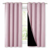 Picture of NICETOWN 100% Blackout Lined Curtains, Totally Darkness Drapes, Thermal Insulated Drapes for Daughters Nursery (Lavender Pink, 1 Pair, 52 inches Width x 63 inches Length Each Panel)