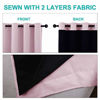 Picture of NICETOWN 100% Blackout Lined Curtains, Totally Darkness Drapes, Thermal Insulated Drapes for Daughters Nursery (Lavender Pink, 1 Pair, 52 inches Width x 63 inches Length Each Panel)