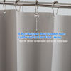 Picture of AmazerBath Plastic Shower Curtain, 36 x 72 Inches EVA 8G Shower Curtain with Heavy Duty Clear Stones and 6 Grommet Holes, Waterproof Thick Bathroom Plastic Shower Curtains-Grey