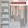 Picture of Sharpty Plastic Clothing Notched Hangers Ideal for Everyday Standard Use, (White, 50 Pack)
