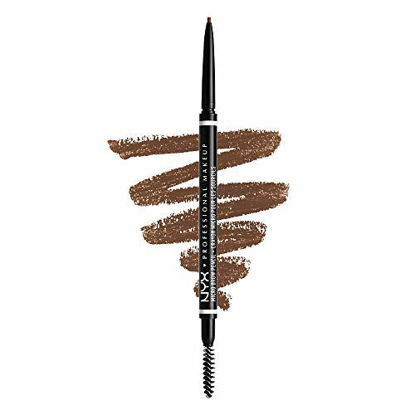Picture of NYX PROFESSIONAL MAKEUP Micro Brow Pencil, Eyebrow Pencil, Chocolate