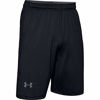 Picture of Under Armour Men's Raid 10-inch Workout Gym Shorts , Black (001)/Graphite , Small Tall