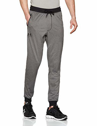 Picture of Under Armour Men's Sportstyle Tricot Joggers , Carbon Heather (090)/Black , Medium