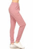 Picture of Leggings Depot JGA128-MAUVE-L Solid Jogger Track Pants w/Pockets, Large