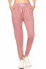 Picture of Leggings Depot JGA128-MAUVE-L Solid Jogger Track Pants w/Pockets, Large