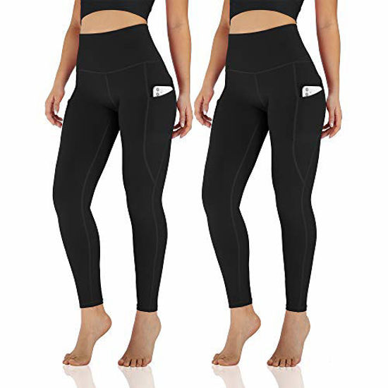GetUSCart- ODODOS Women's High Waisted Yoga Pants with Pocket, Workout  Sports Running Athletic Pants with Pocket, Full-Length,Black2Pack,Small