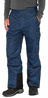 Picture of Arctix Men's Snow Sports Cargo Pants, Diamond Print Nautical Bue, 2X-Large/Regular