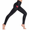 Picture of Dragon Fit High Waist Yoga Leggings with 3 Pockets,Tummy Control Workout Running 4 Way Stretch Yoga Pants (Large, Black Leopard)