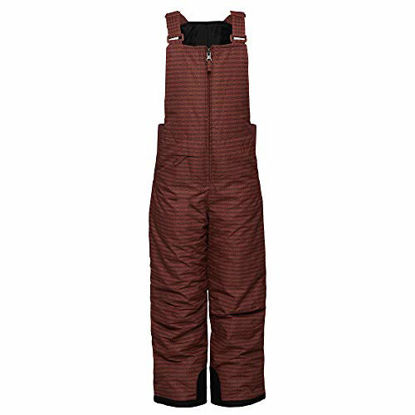 Picture of Arctix Kids Insulated Snow-Bib Overalls, Arrowhead Vintage Red/Black, Medium Regular