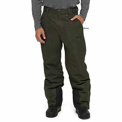 Picture of Arctix Men's Essential Snow Pants, Olive, Small (29-30W 32L)