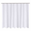 Picture of N&Y HOME Fabric Shower Curtain Liner Oversize 96 x 72 inches, Hotel Quality, Washable, Water Repellent, White Bathroom Curtains with Grommets, 96x72