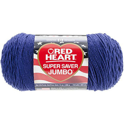 Picture of Red Heart Super Saver Jumbo Yarn, Soft Navy