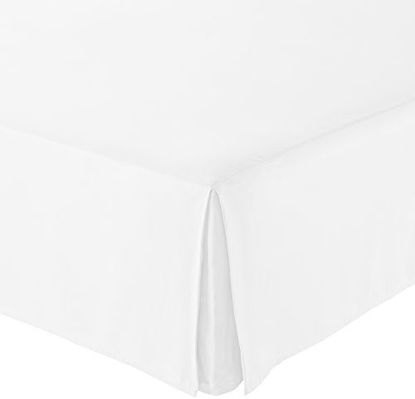 Picture of Amazon Basics Pleated Bed Skirt - King, Bright White