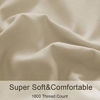 Picture of Sonoro Kate Bed Sheet Set Super Soft Microfiber 1800 Thread Count Luxury Egyptian Sheets 16-Inch Deep PocketWrinkle and Hypoallergenic-4 Piece (Beige, Queen)