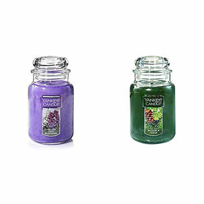 Picture of Yankee Candle Large Jar Candle Lilac Blossoms & Large Jar Candle Balsam & Cedar