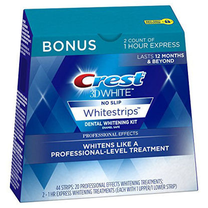 Picture of Crest 3D White Professional Effects Whitestrips 20 Treatments + Crest 3D White 1 Hour Express Whitestrips 2 Treatments - Teeth Whitening Kit
