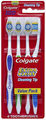 Picture of Colgate Extra Clean Full Head Toothbrush, Medium - 4 Count (Pack of 3)