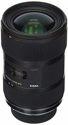 Picture of Sigma 210306 18-35mm F1.8 DC HSM Lens for Nikon APS-C DSLRs (Black) - International Version (No Warranty)
