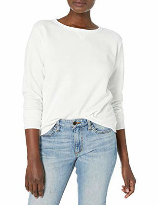 Picture of Hanes Women's V-Notch Pullover Fleece Sweatshirt, White, X Large
