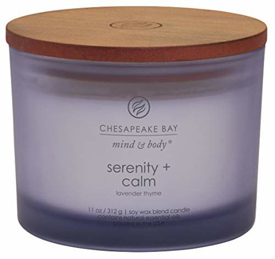 Picture of Chesapeake Bay Candle Scented Candle, Serenity + Calm (Lavender Thyme), Coffee Table