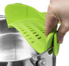 Picture of Kitchen Gizmo Snap N Strain Strainer, Clip On Silicone Colander, Fits all Pots and Bowls - Lime Green