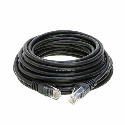 Picture of Cables Direct Online Snagless Cat5e Ethernet Network Patch Cable Black 100 Feet