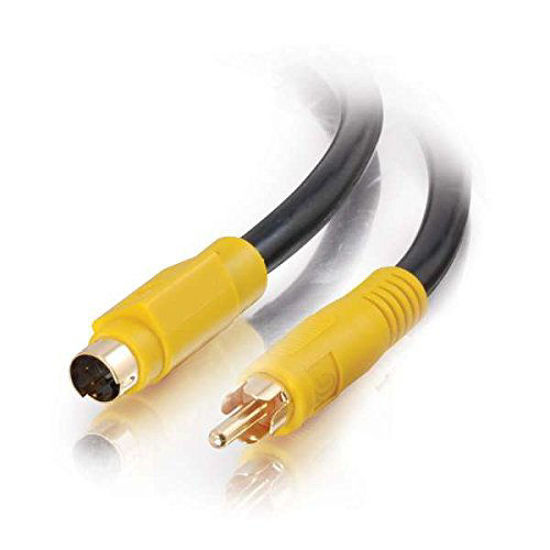 Picture of C2G 27965 Value Series Bi-Directional S-Video to Composite Video Cable, Black (12 Feet, 3.65 Meters)