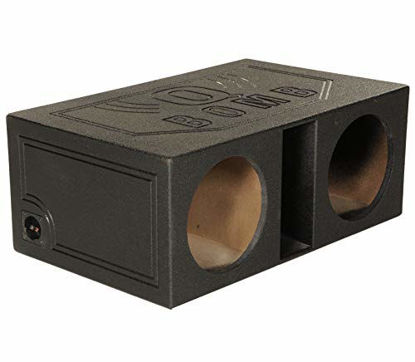 Picture of QPower QBOMB12VL 12" Dual Vented Ported Car Subwoofer Sub Box Enclosure