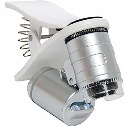 Picture of Hydrofarm Active Eye AEM60C Universal Phone 60x with clamp Microscope, White