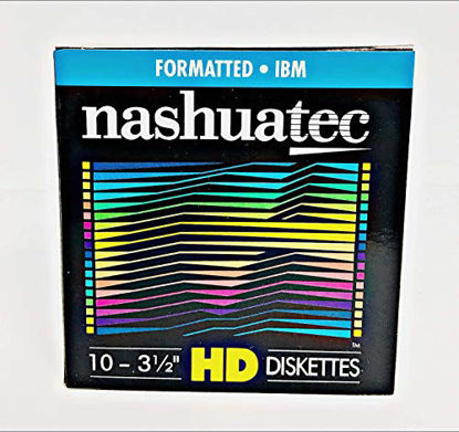 Picture of Nashuatec High Density HD 2-Sided 3.5" Diskette Formatted 10 Diskettes Per Pack For Storage Data