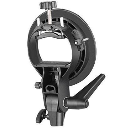 Picture of Neewer S-Type Bracket Holder with Bowens Mount for Speedlite Flash Snoot Softbox Beauty dish Reflector Umbrella