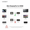 Picture of Mini DisplayPort to HDMI Cable iVanky 6.6ft Nylon Braided [Optimal Chip Solution, Aluminum Shell] Thunderbolt to HDMI Cable for MacBook Air/Pro, Surface Pro/Dock, Monitor, Projector, More - Space Grey
