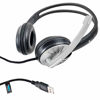 Picture of iMicro IMME282 USB Dual Headset with Adjustable Microphone Noise Cancelling and Volume Control, Wired Headphone for PC, Laptop and Computer