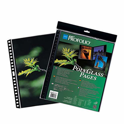 Picture of ProFolio by Itoya, Art ProFolio PolyGlass, 10-Pack Multi-Ring Binder Refill Pages - Portrait, 11 x 14 Inches