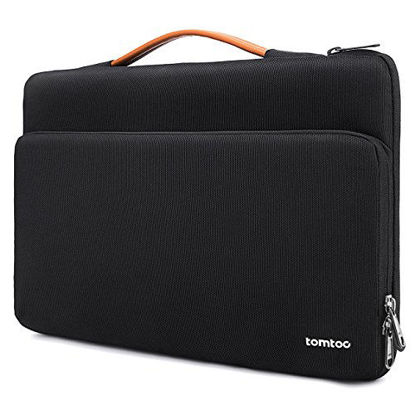 Picture of tomtoc 360 Protective Laptop Carrying Case for 12.3 Inch Surface Pro X/7/6/5/4, 13-inch New MacBook Air M1/A2337 A2179 A1932 2018-2021, MacBook Pro M1/A2338 A2251 A2289 2016-2021, Accessory Sleeve Bag