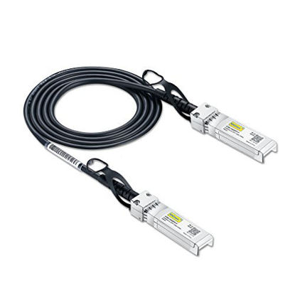 Picture of SFP+ DAC Twinax Cable, Passive, Compatible with Ubiquiti ES-48/ES-16-XG/USW-Pro-24-POE/USW-Pro-48-POE/US16XG/US48, 0.5 Meter(1.6ft)