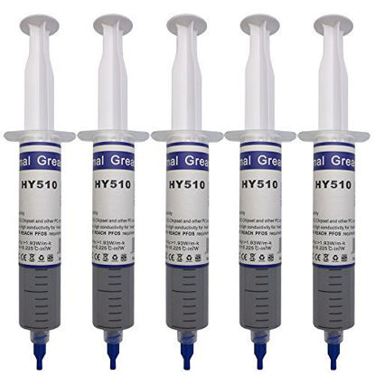 Picture of BAY Direct 5-Pack Reusable Thermal Paste (7 Oz/200g), Large Syringe Thermal Grease Cool Compound Heatsink Apply to PC/CPU/GPU/LED/VGA (Accessory Included)
