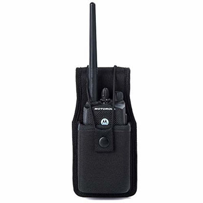 Picture of Universal Radio Case Two Way Radio Holder Universal Pouch for Walkie Talkies Nylon Holster Accessories for Motorola MT500, MT1000, MTS2000 and Similar Models by Luiton(1 Pack)