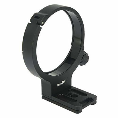 Picture of Haoge LMR-TL140 Lens Collar Replacement Foot Tripod Mount Ring Stand Base for Tamron 100-400mm f/4.5-6.3 Di VC USD A035 Lens Built-in Arca Type Quick Release Plate Replace Tamron A035TM