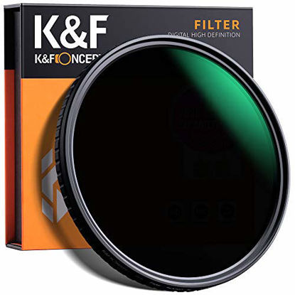 Picture of K&F Concept 67mm ND8 to ND128 Variable Neutral Density Filter Slim Fader ND Filter 67mm 3-Stop to 7-Stop for Camera Lens NO X Spot,Nanotec,Ultra-Slim,Weather-Sealed