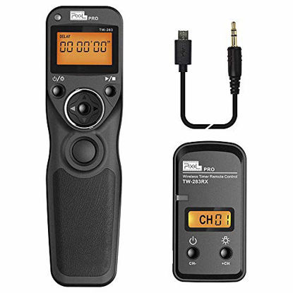 Picture of Wireless Remoet Shutter for fujifilm, PIXEL TW-283 90 Remote Shutter Release 2.4G Wireless Timer Remote Control for Fuji Cameras