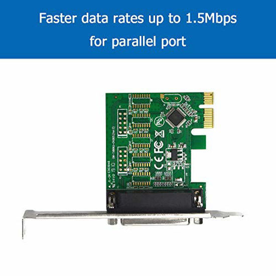 GetUSCart- GODSHARK PCIe Parallel Port Expansion Card, PCI Express to ...