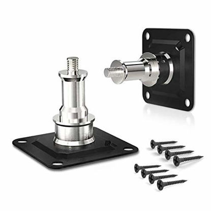 Picture of LimoStudio [2-Pack] Wall and Ceiling Mount with 5/8 Stud and 1/4" Thread with Screws for Photo Studio and Video Shooting, AGG2801