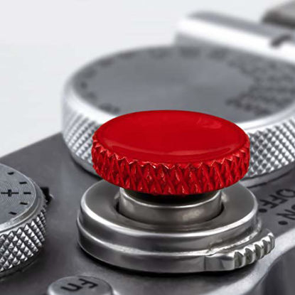 Picture of Soft Shutter Release Button (2 Pack/Red) high-end Pure Copper Camera Shutter Button