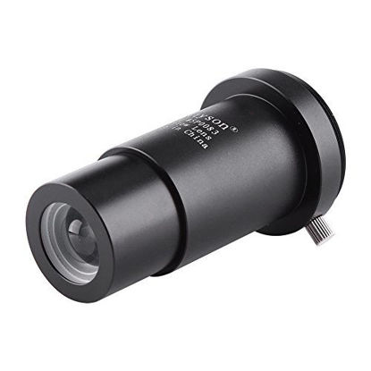 Picture of Barlow Lens,1.25inch 5X Magnification M420.75 Thread Pitch Lens,Aluminium Alloy Astronomical Telescope Eyepiece Lens(Black)