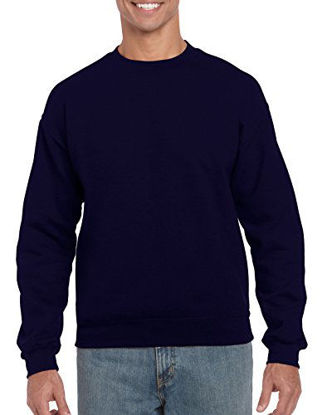 Picture of Gildan Men's Fleece Crewneck Sweatshirt, Style G18000, Navy, Medium