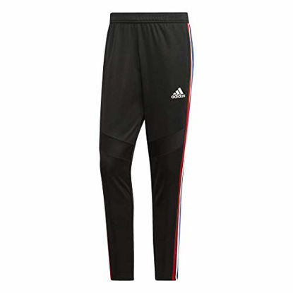 Picture of adidas Men's Tiro 19 Training Pants, Black/Power Red/White/Bold Blue, X-Large